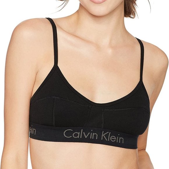 NEW ✨ Calvin Klein Black Unlined Bralette - Picture 1 of 6